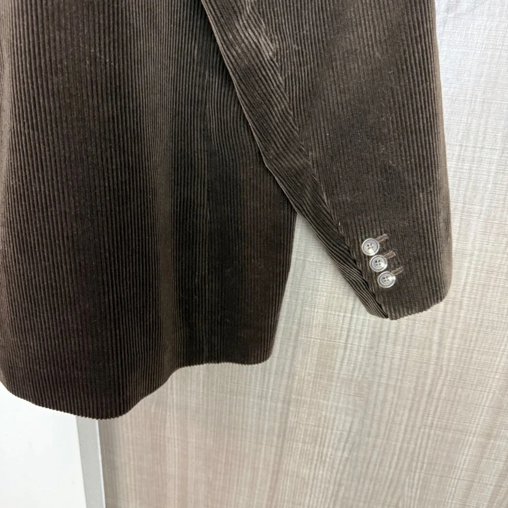 Vintage Polo Ralph Lauren Brown Corduroy Blazer Jacket Sport Coat Macau XXL